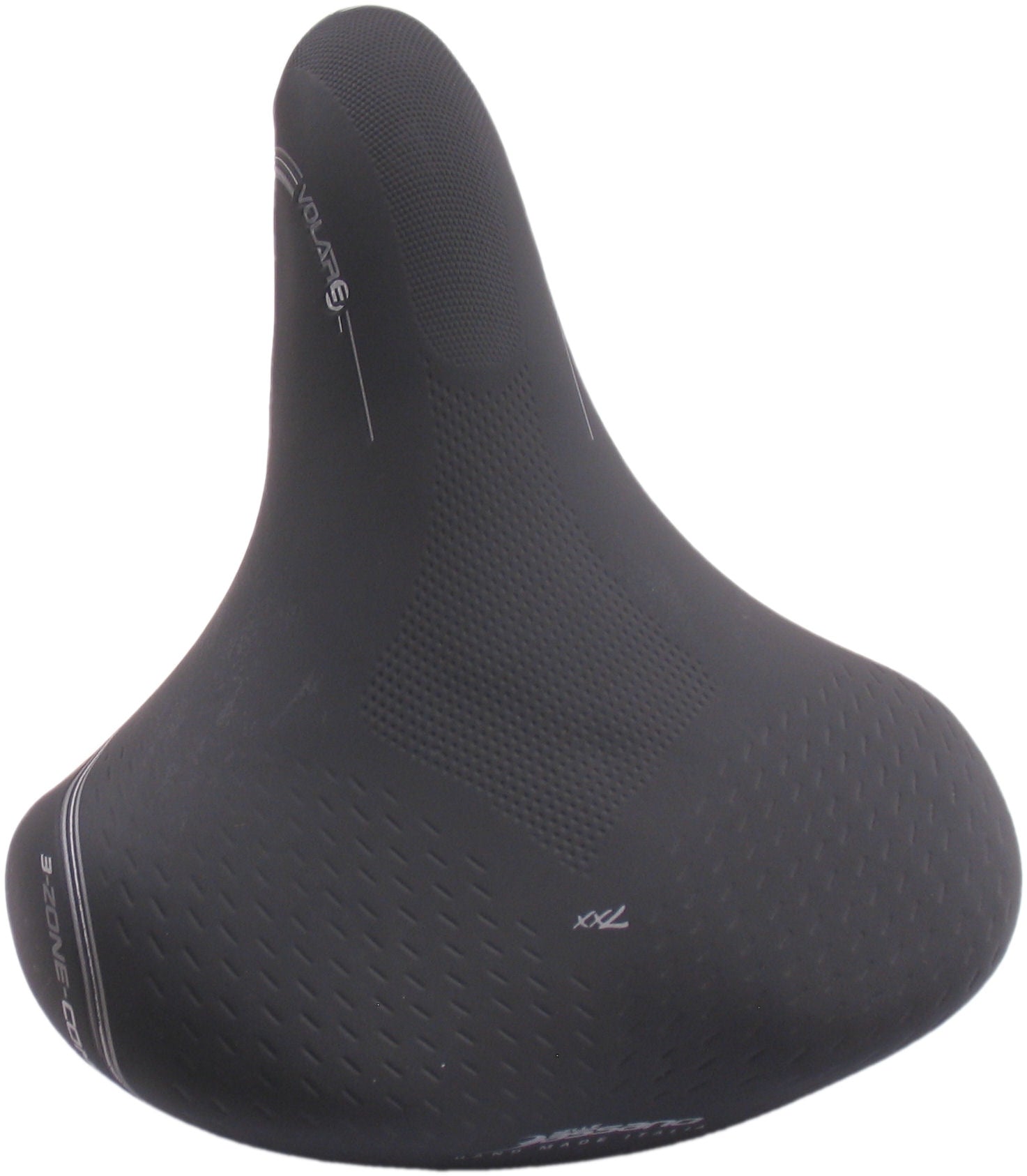 Fietszadel Selle Bassano Volare XXL BigCity met elastomeer demping - zwart