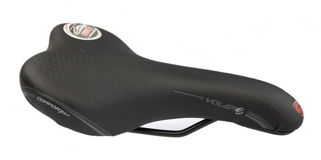 Fietszadel Selle Bassano Volare Hybride/Sport - zwart