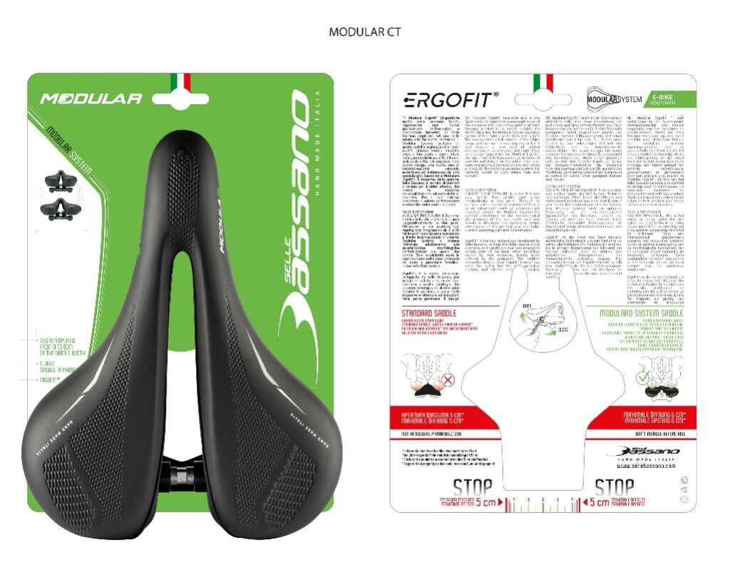 Fietszadel Selle Bassano Modular CT - zwart