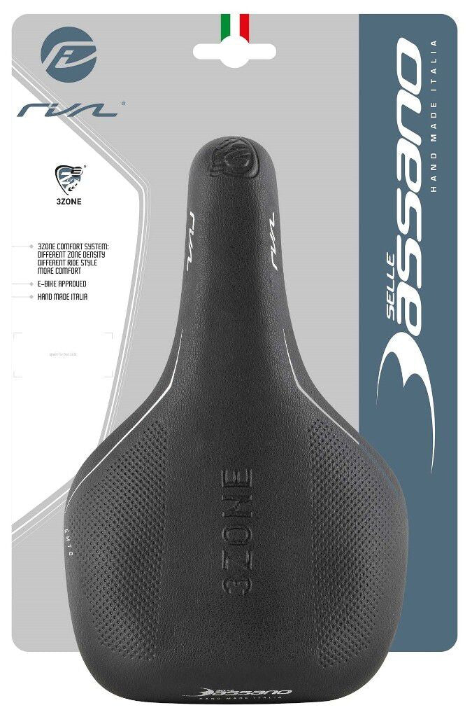 Fietszadel Selle Bassano Rivale 3zone Sport - zwart