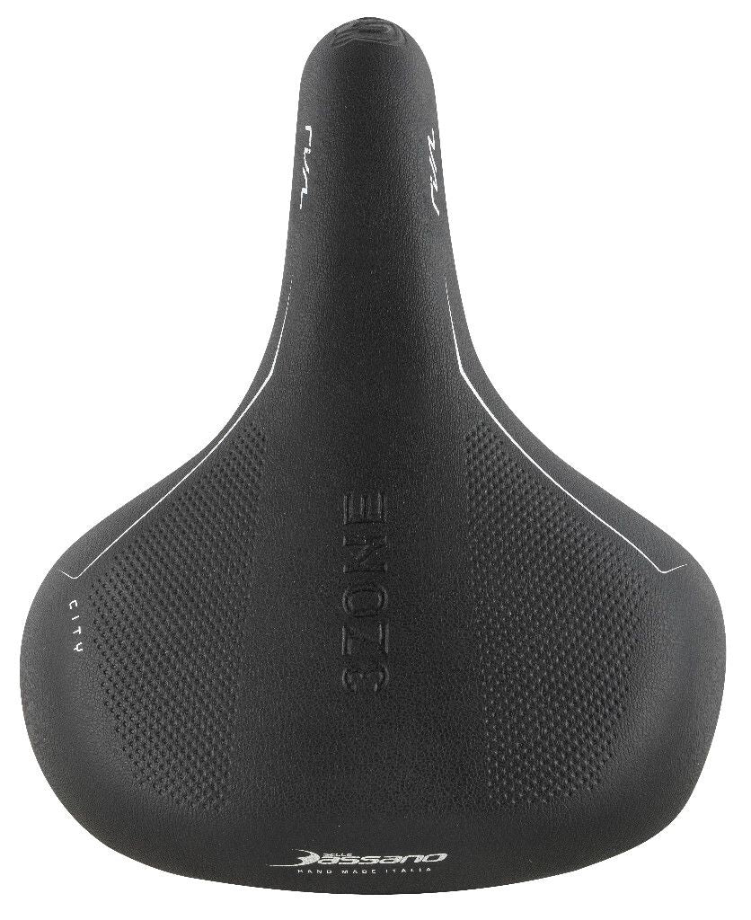 Fietszadel Selle Bassano Rivale 3zone City - zwart