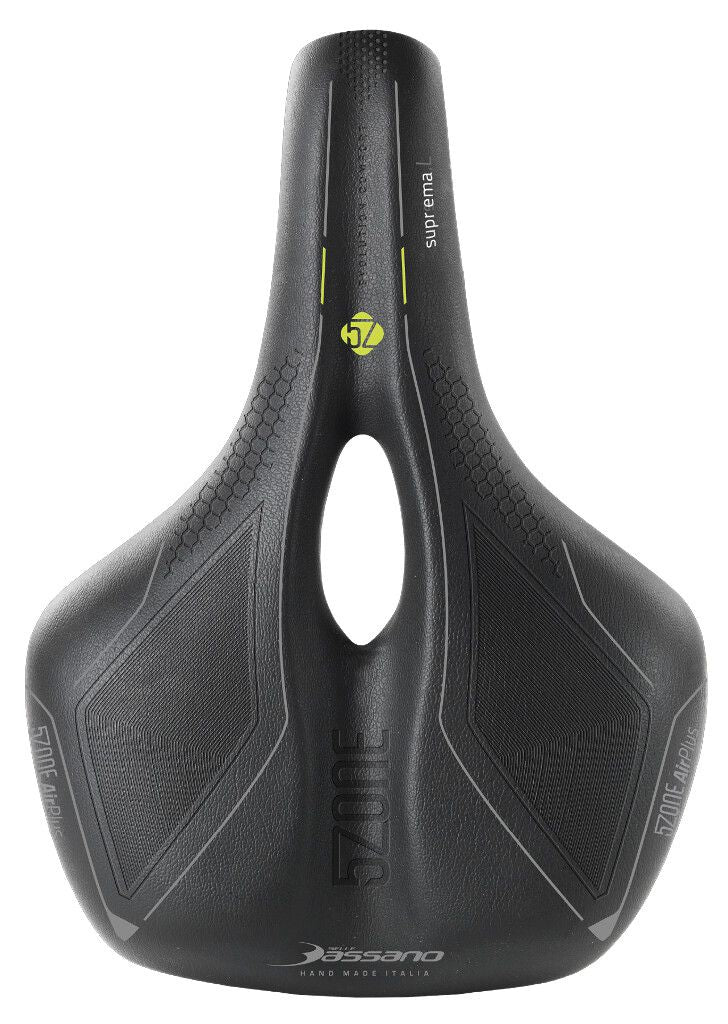 Fietszadel Selle Bassano Suprema 5zone EL Dames met elastomere demping - zwart