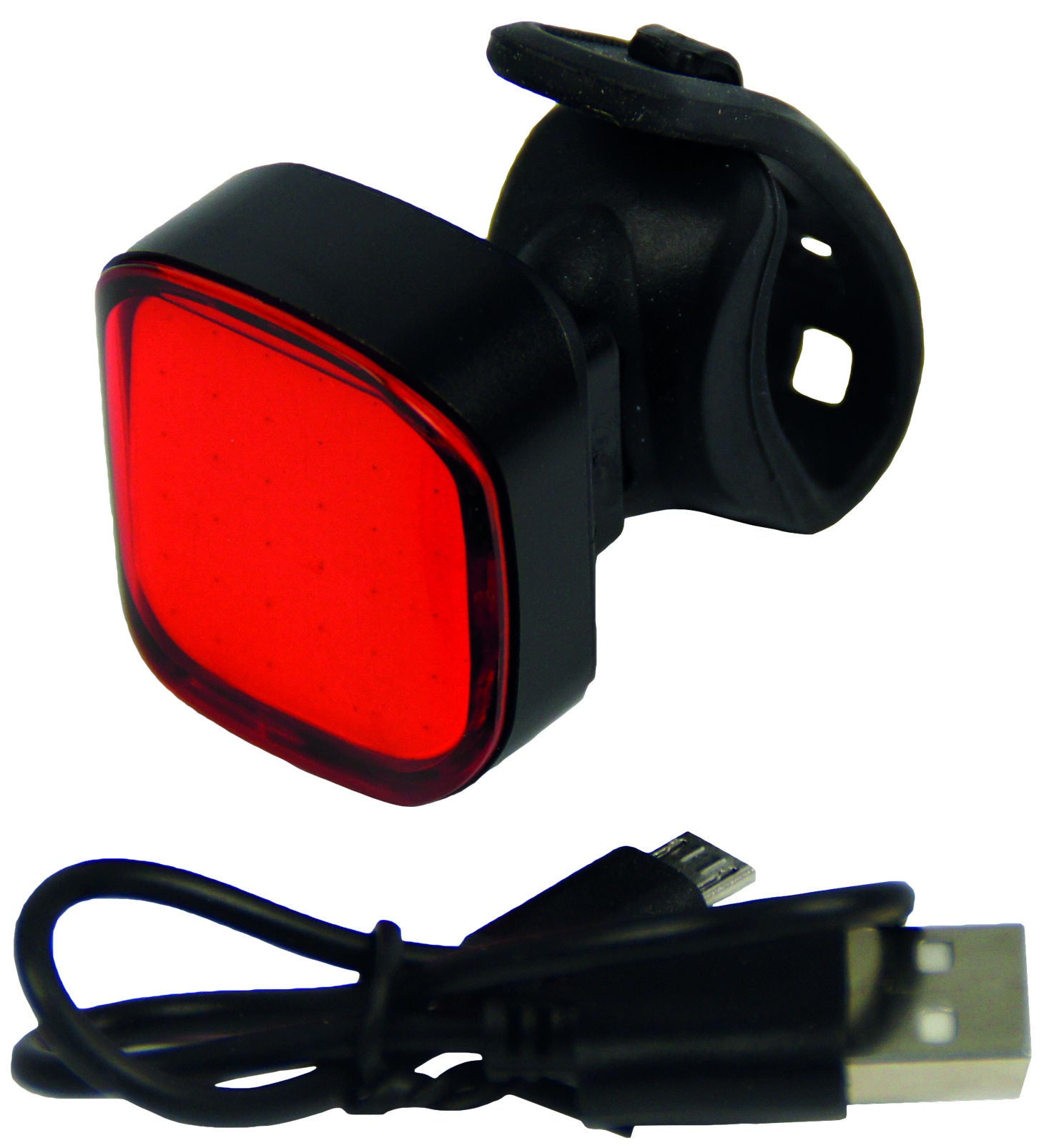Achterlicht LED Urban Proof High Power vierkant - USB oplaadbaar