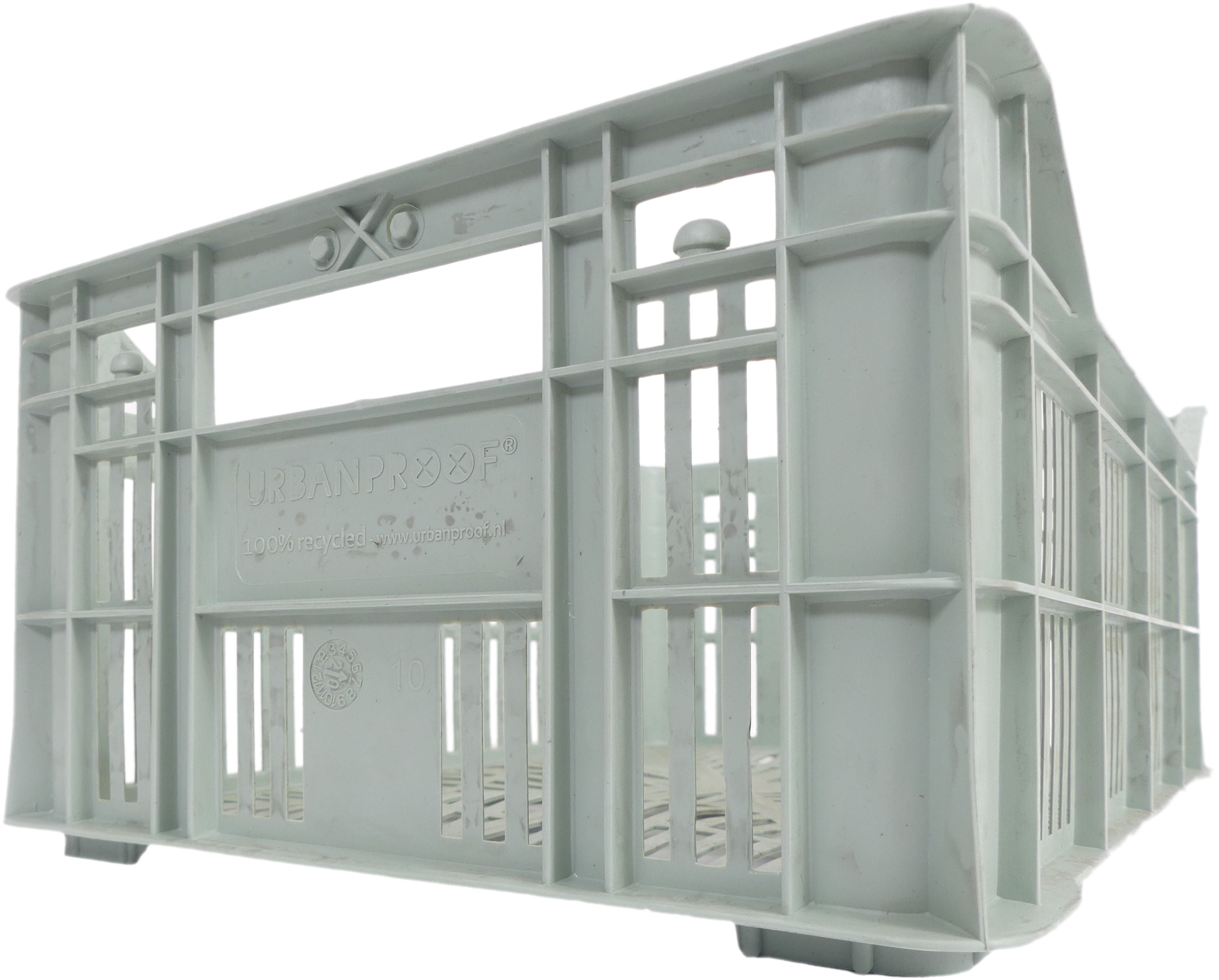 Gerecyclede fietskrat Urban Proof 7 liter - zacht groen