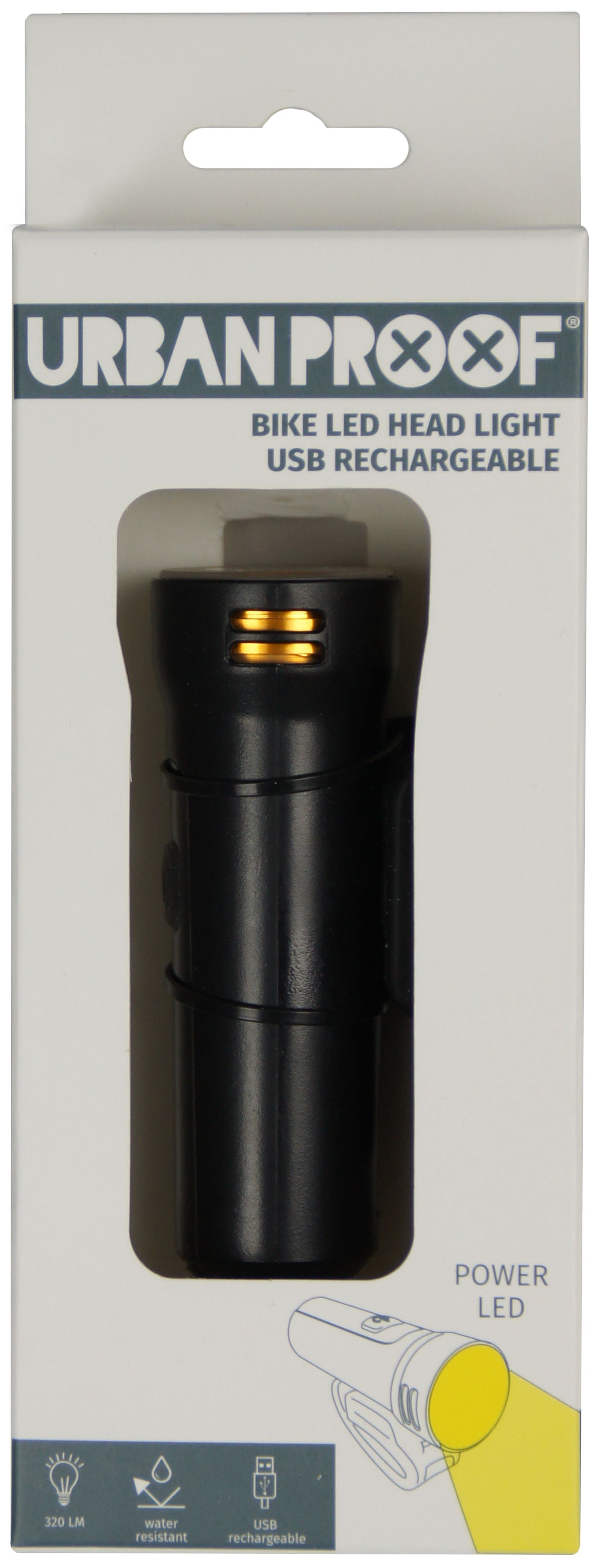 Koplamp LED Urban Proof High Brightness -USB oplaadbaar