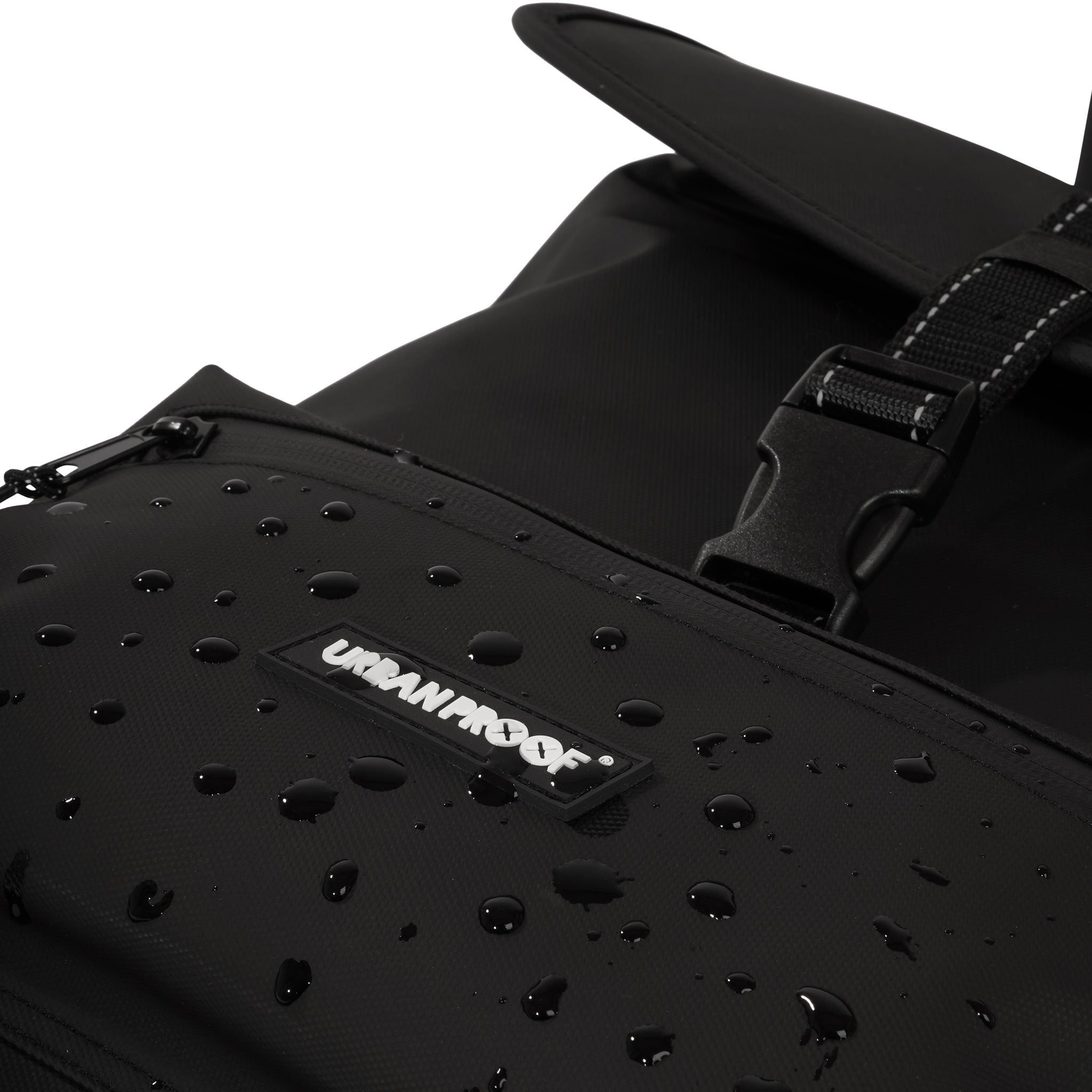 Gerecyclede dubbele fietstas Urban Proof Cargo 38 liter 30 x 15 x 42 cm - zwart