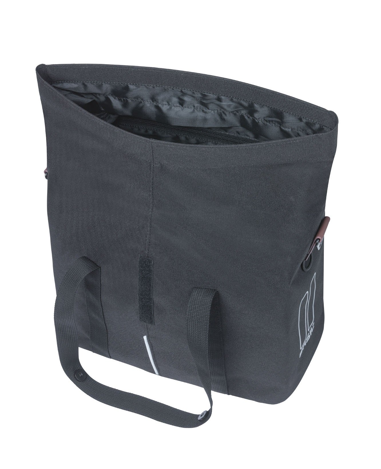 Fietstas Basil City met KF-haak 8-11 liter 27 x 39 x 15 cm - zwart