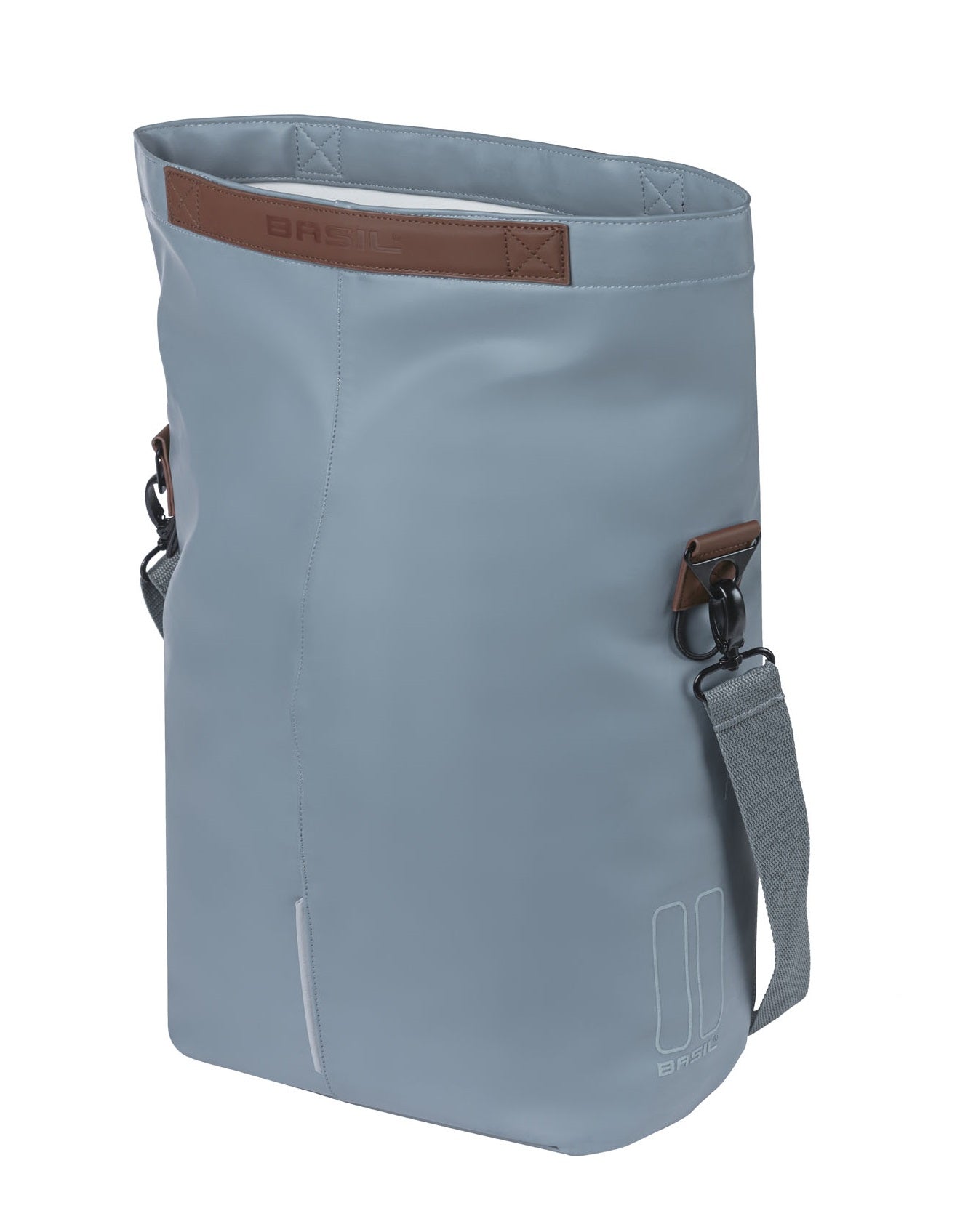 Fietsshopper Basil City Vegan Leather 14 liter 49 x 30 x 18 cm - roasted brown