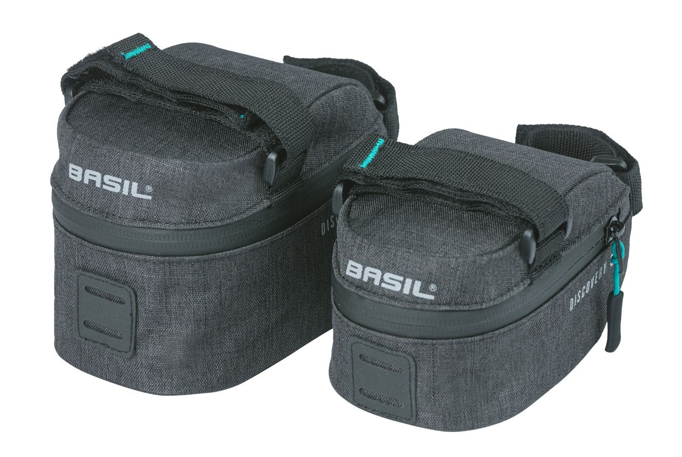 Zadeltas S Basil Discovery 365D 0.5 liter 7 x 8 x 14 cm - zwart melee