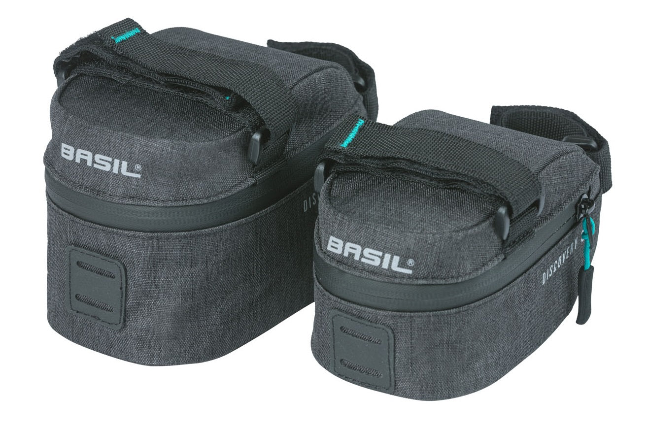 Zadeltas M Basil Discovery 365D 1.0 liter 10 x 9 x 15 cm - zwart melee