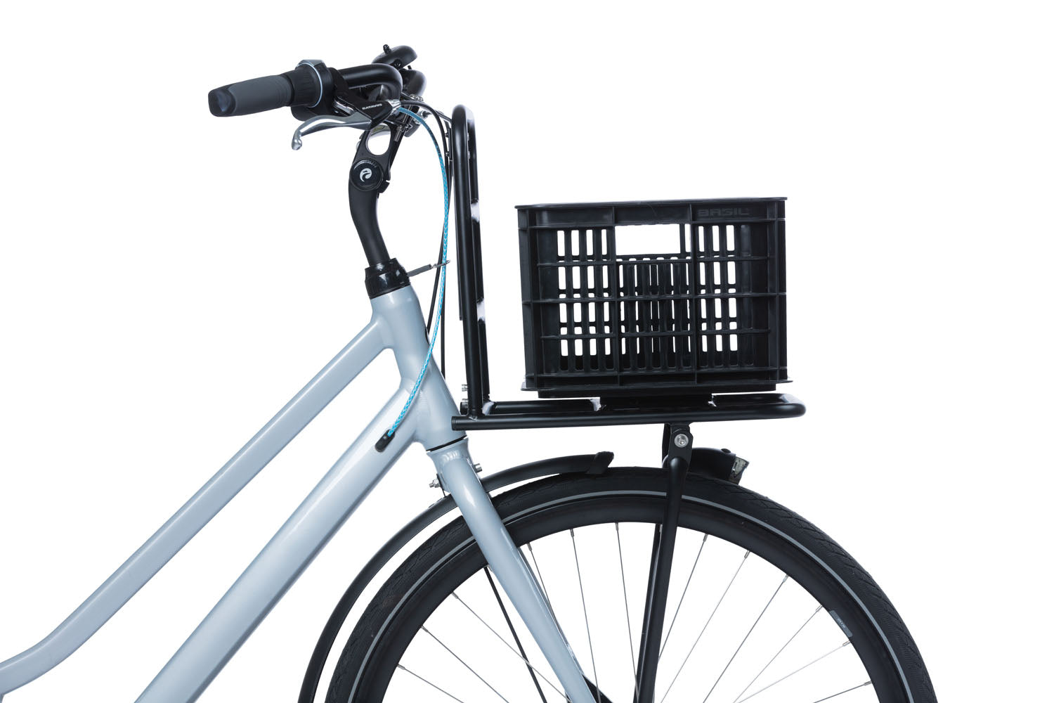 Gerecyclede fietskrat Basil Crate S 17.5 liter 29 x 39 x 20 cm - black