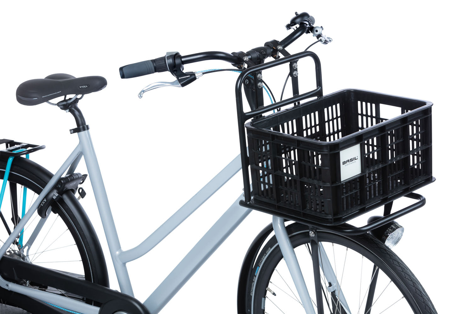 Gerecyclede fietskrat Basil Crate S 17.5 liter 29 x 39 x 20 cm - black