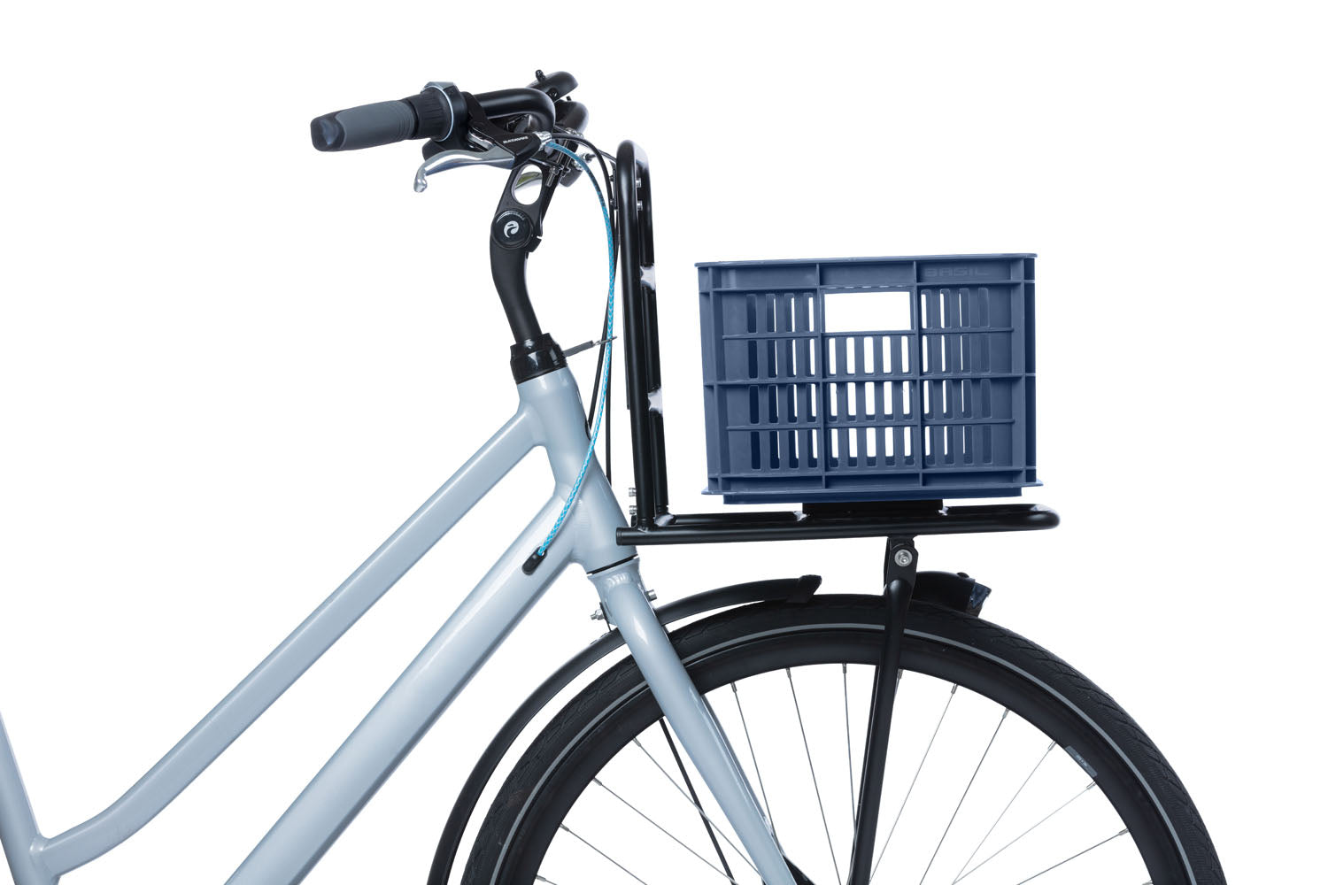 Gerecyclede fietskrat Basil Crate S 17.5 liter 29 x 39 x 20 cm - black