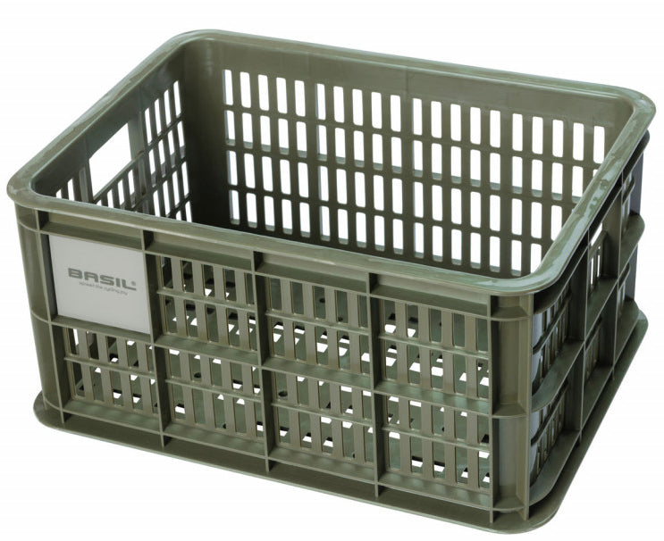 Gerecyclede fietskrat Basil Crate S 17.5 liter 29 x 39 x 20 cm - black