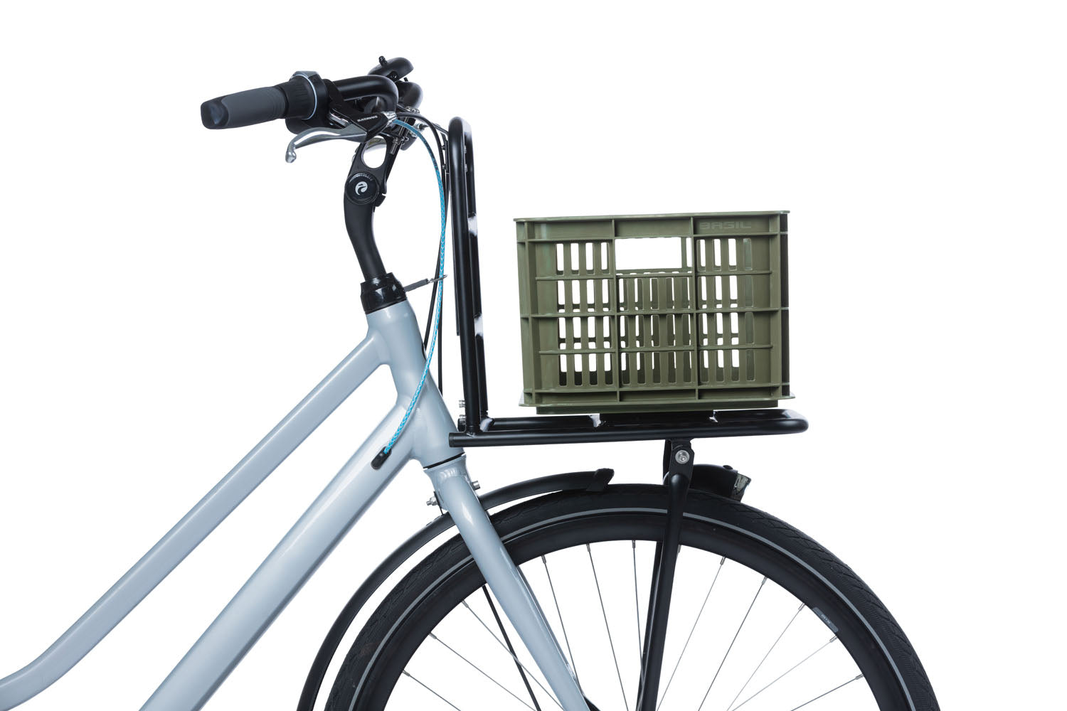 Gerecyclede fietskrat Basil Crate S 17.5 liter 29 x 39 x 20 cm - black