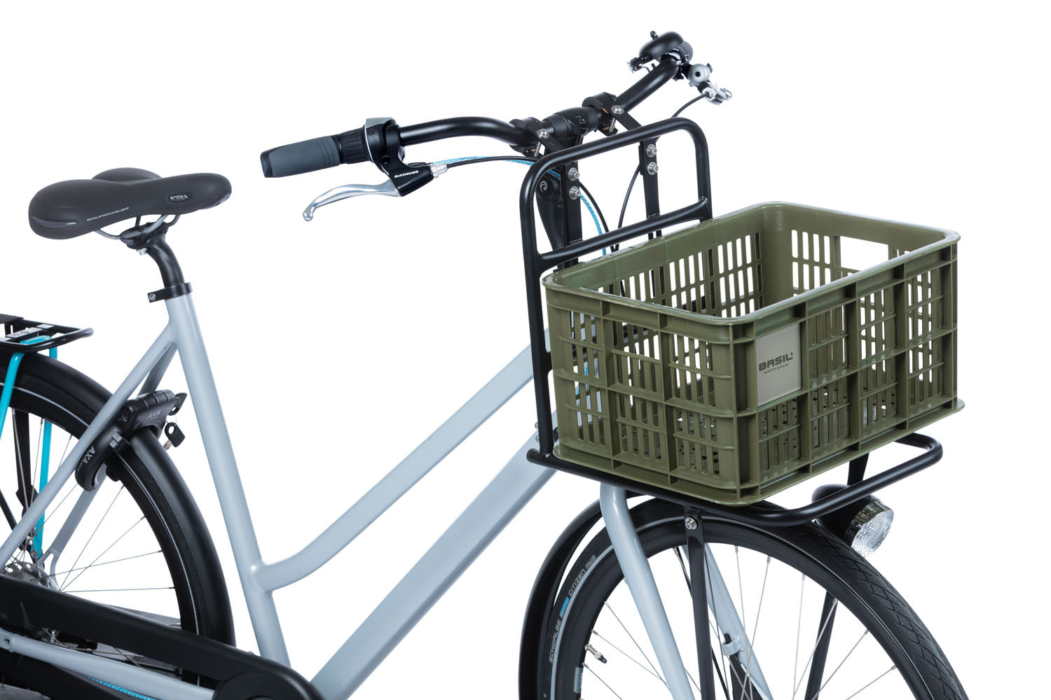Gerecyclede fietskrat Basil Crate S 17.5 liter 29 x 39 x 20 cm - black