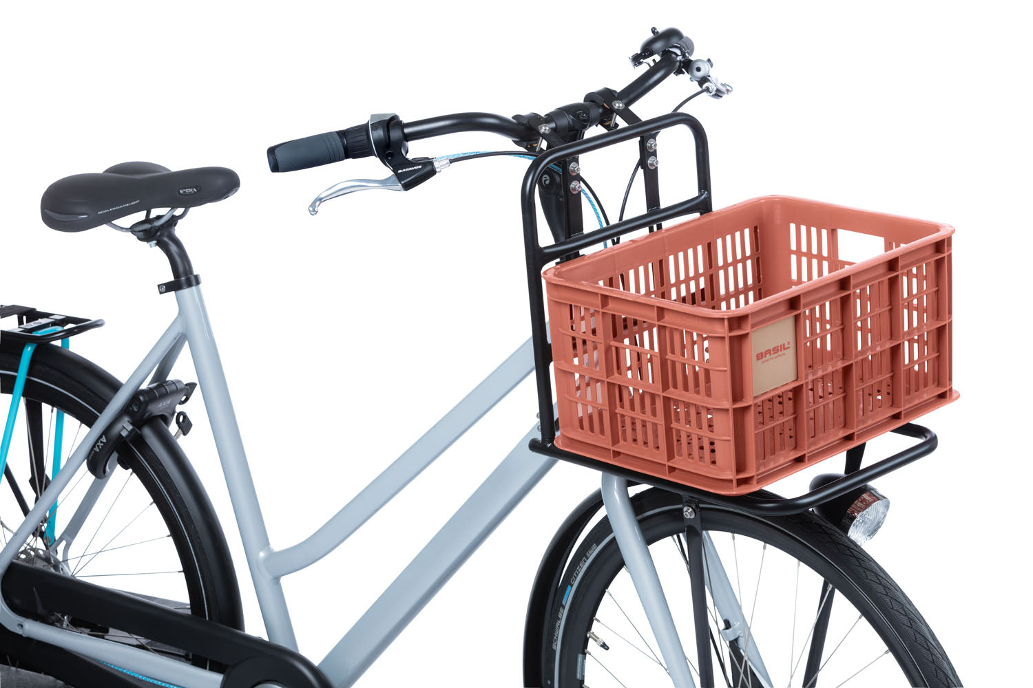 Gerecyclede fietskrat Basil Crate S 17.5 liter 29 x 39 x 20 cm - black