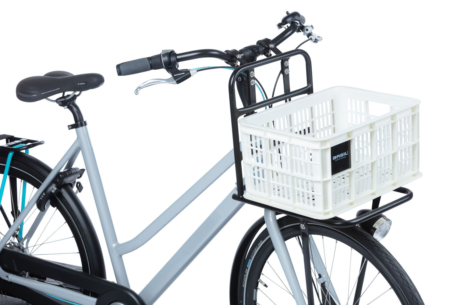 Gerecyclede fietskrat Basil Crate S 17.5 liter 29 x 39 x 20 cm - black