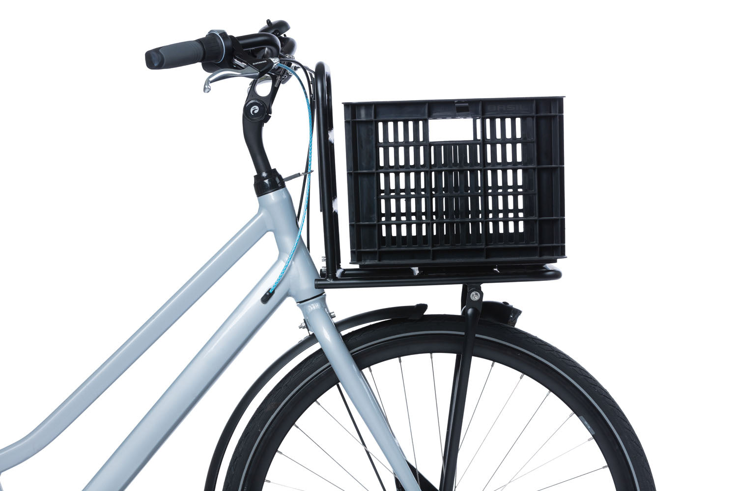 Gerecyclede fietskrat Basil Crate M 29.5 liter 35 x 45 x 25 cm - black