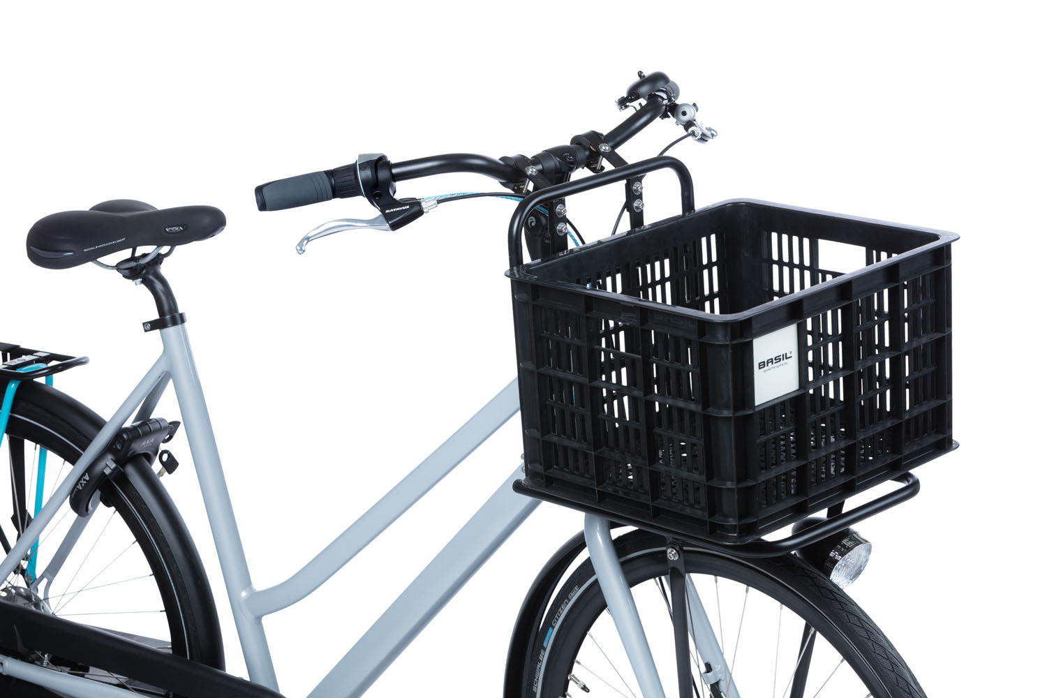 Gerecyclede fietskrat Basil Crate M 29.5 liter 35 x 45 x 25 cm - black