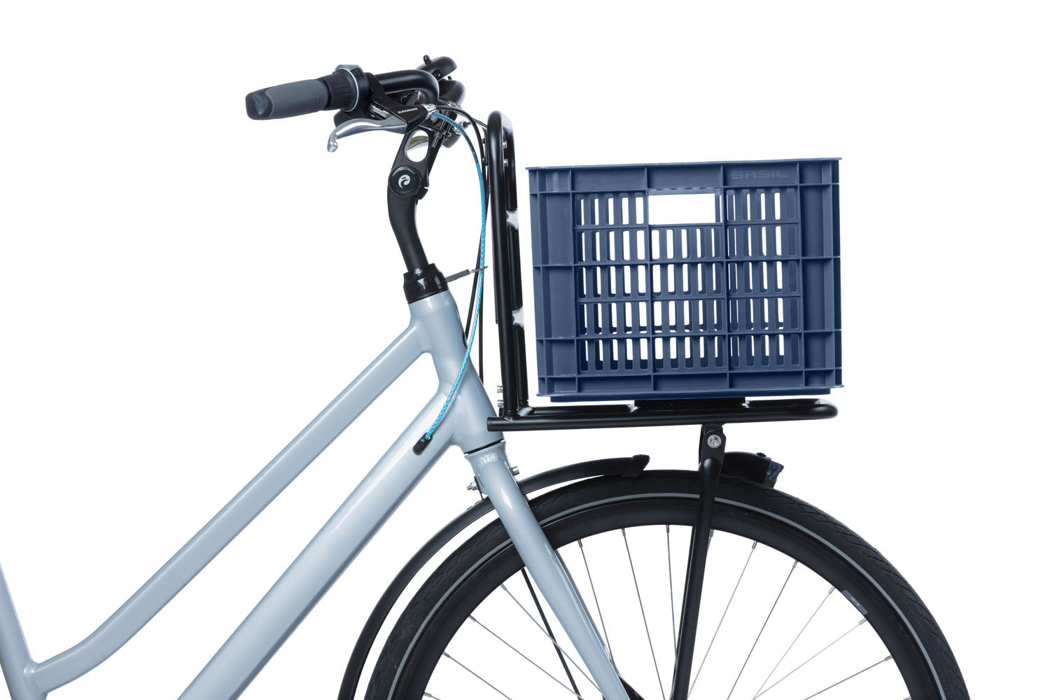 Gerecyclede fietskrat Basil Crate M 29.5 liter 35 x 45 x 25 cm - black