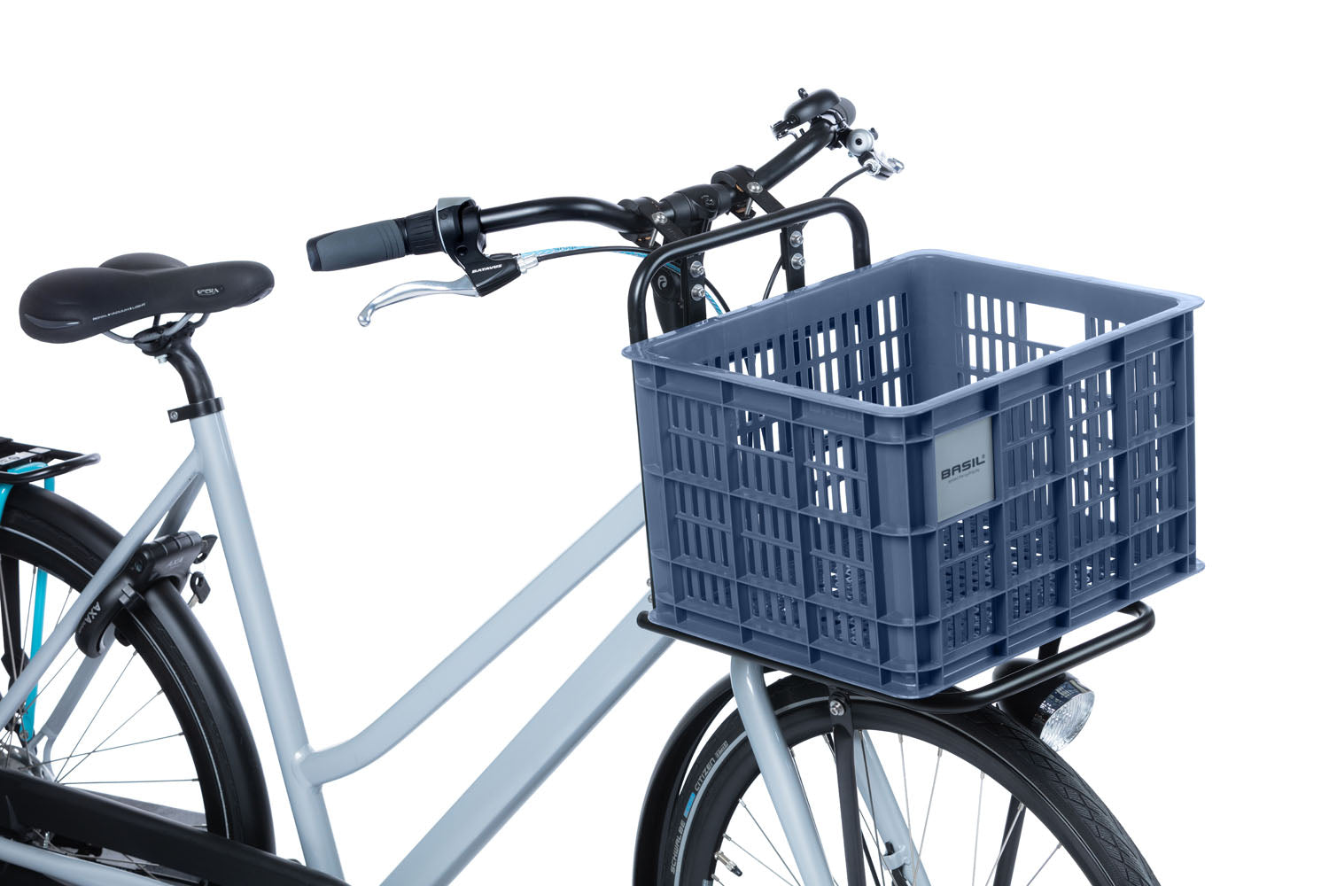 Gerecyclede fietskrat Basil Crate M 29.5 liter 35 x 45 x 25 cm - black