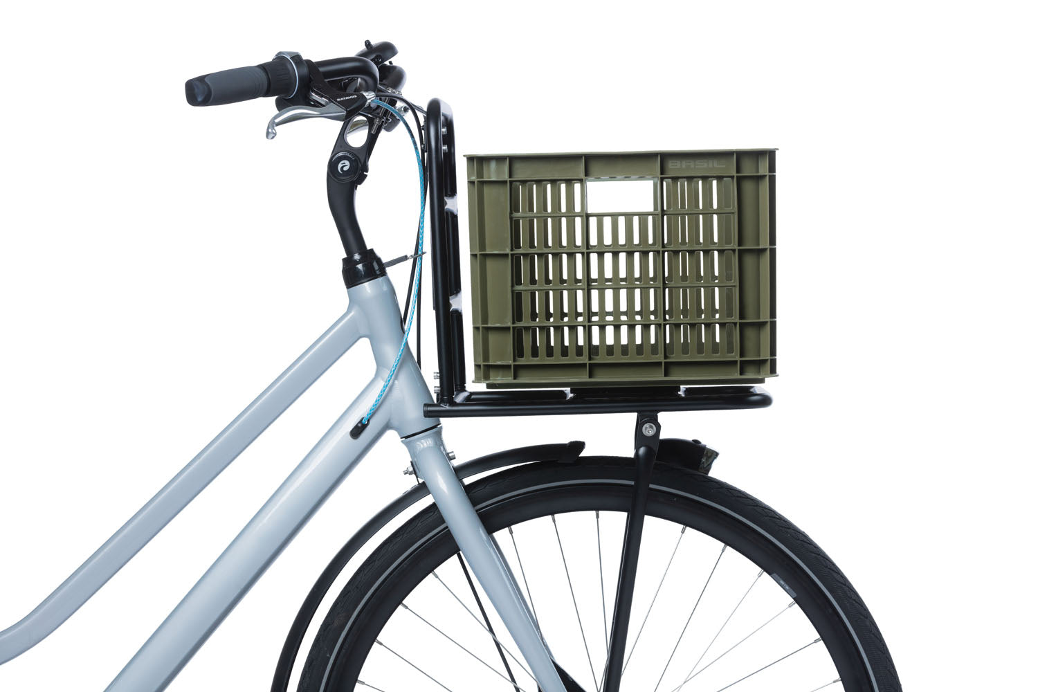 Gerecyclede fietskrat Basil Crate M 29.5 liter 35 x 45 x 25 cm - black