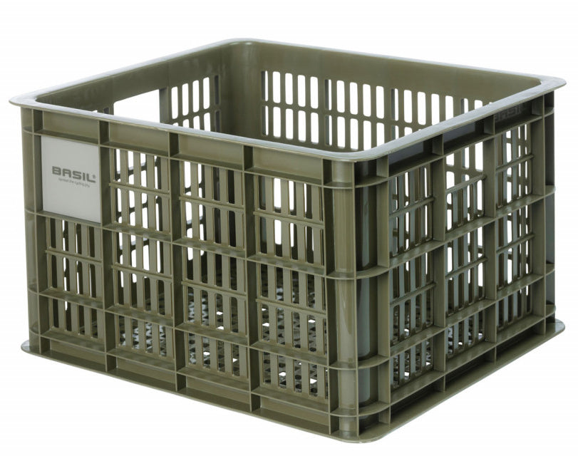 Gerecyclede fietskrat Basil Crate M 29.5 liter 35 x 45 x 25 cm - black