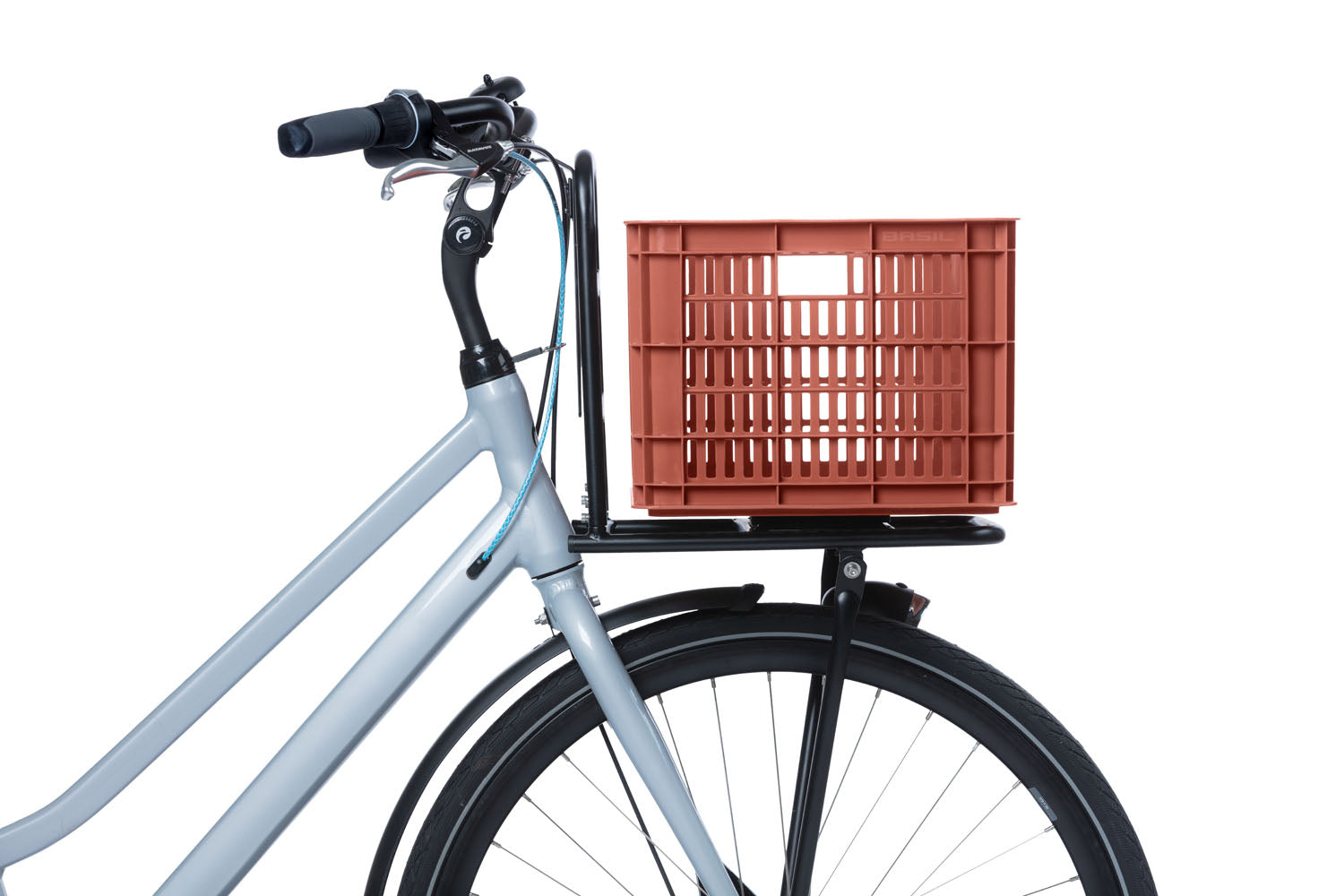 Gerecyclede fietskrat Basil Crate M 29.5 liter 35 x 45 x 25 cm - black