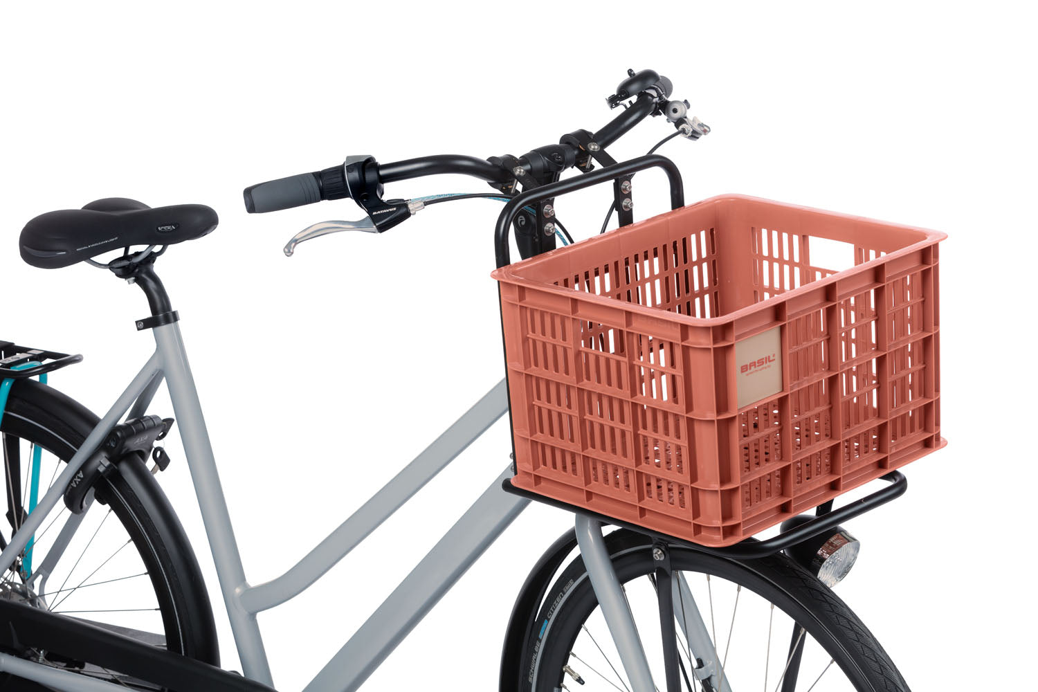Gerecyclede fietskrat Basil Crate M 29.5 liter 35 x 45 x 25 cm - black