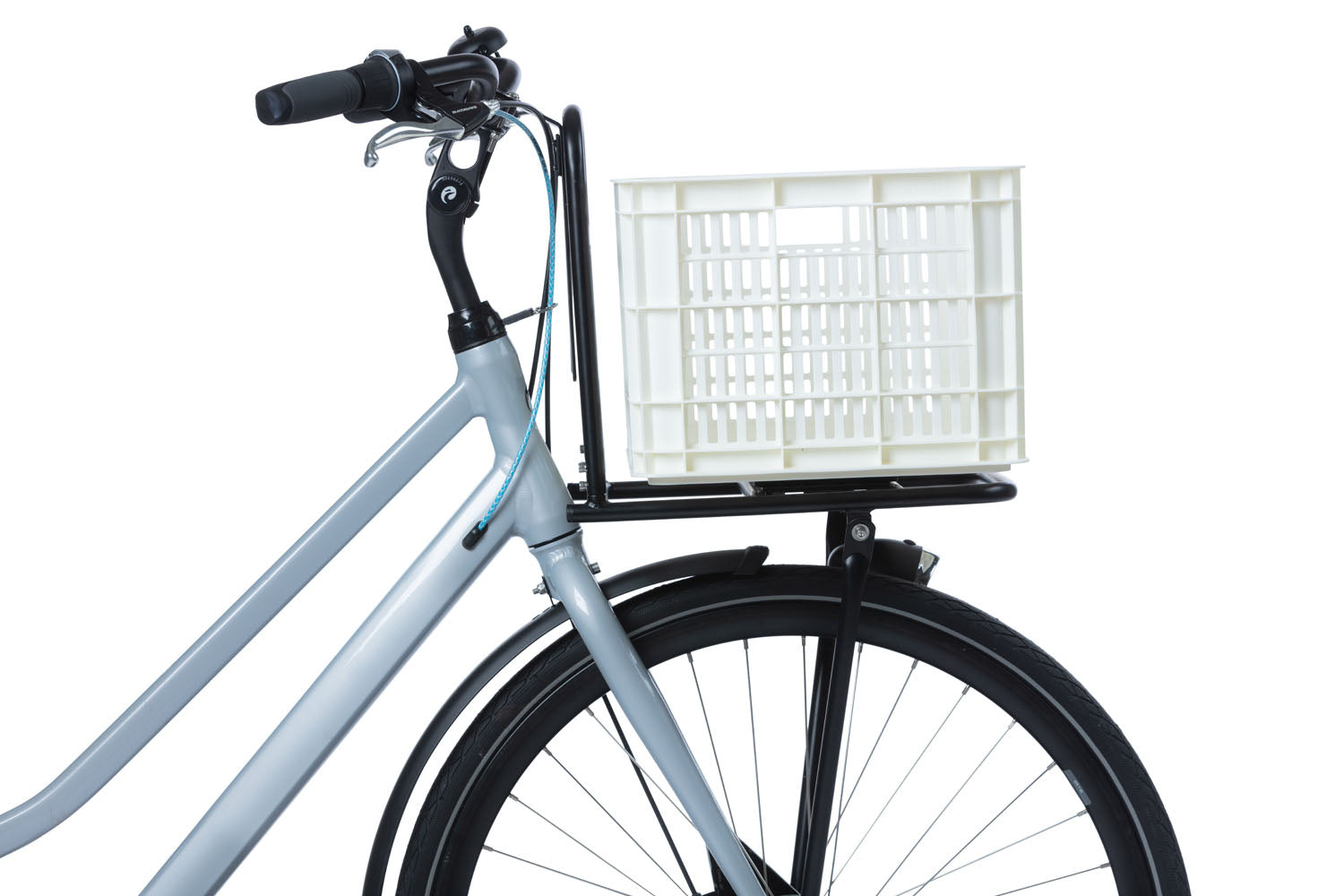 Gerecyclede fietskrat Basil Crate M 29.5 liter 35 x 45 x 25 cm - black