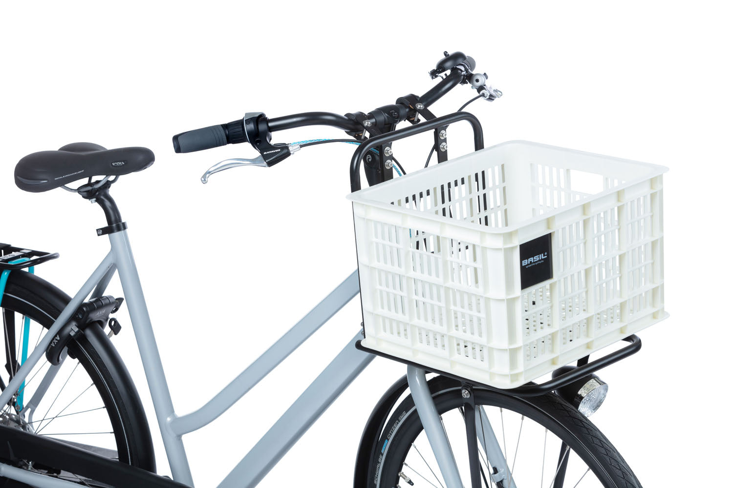 Gerecyclede fietskrat Basil Crate M 29.5 liter 35 x 45 x 25 cm - black