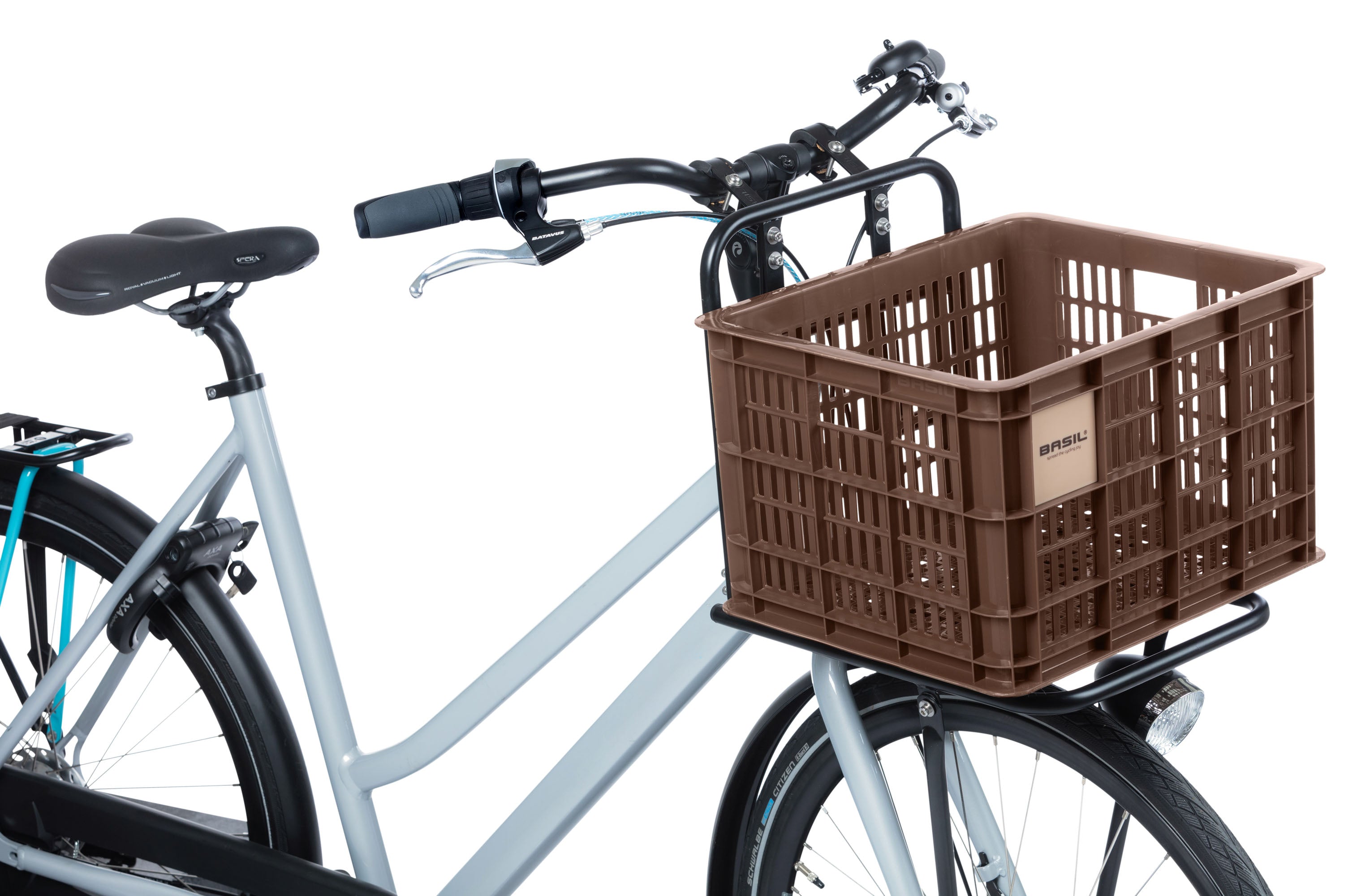 Gerecyclede fietskrat Basil Crate M 29.5 liter 35 x 45 x 25 cm - black