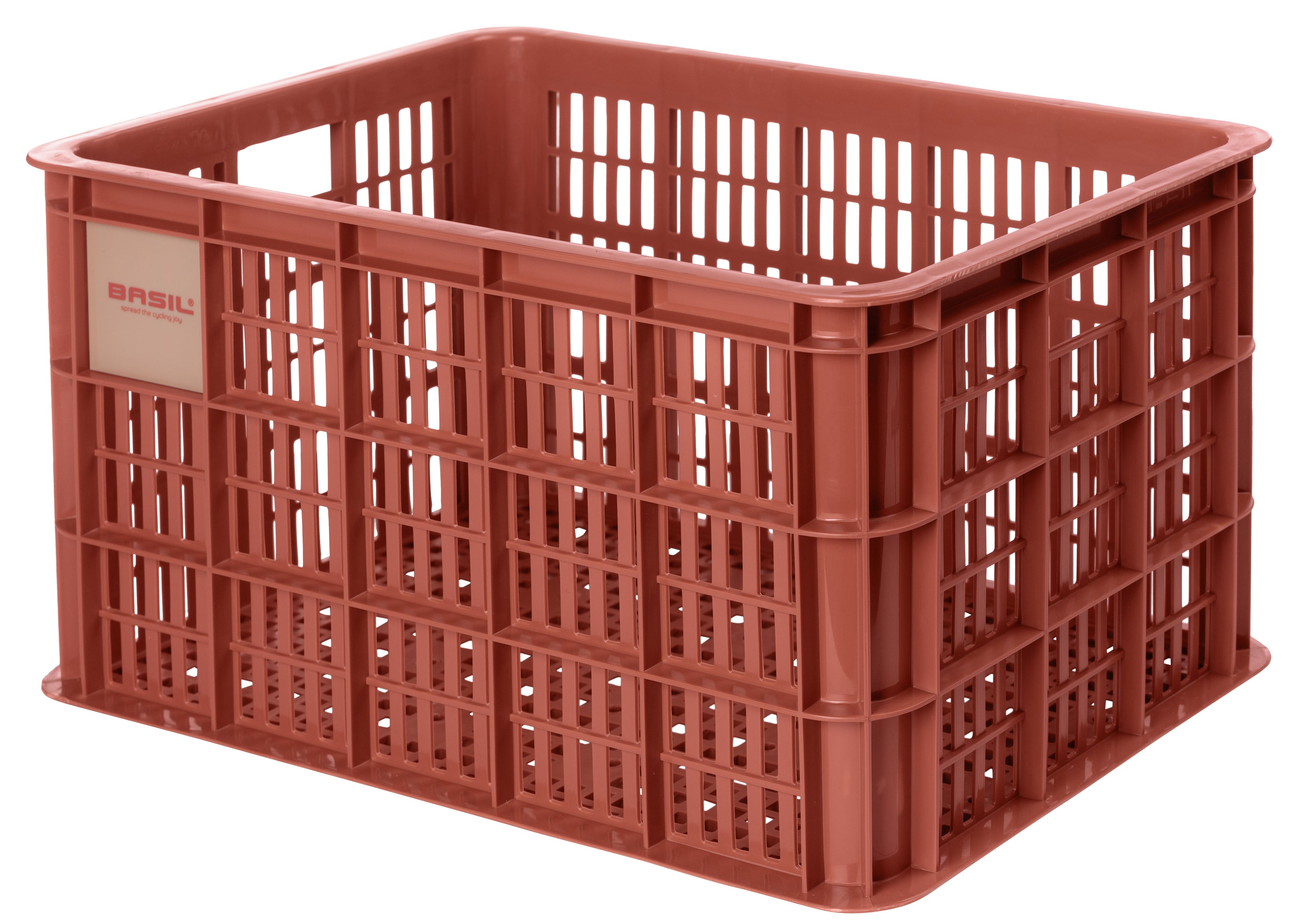 Gerecyclede fietskrat Basil Crate L 40.0 liter39 x 49 x 26 cm - terra red