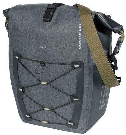 Enkele fietstas Basil Navigator Storm L 25-31 liter 46 x 36 x 18 cm - zwart