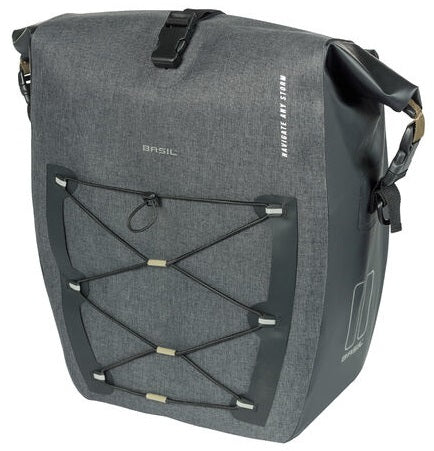 Enkele fietstas Basil Navigator Storm MIK SIDE L 25-31 liter 46 x 36 x 21 cm - zwart