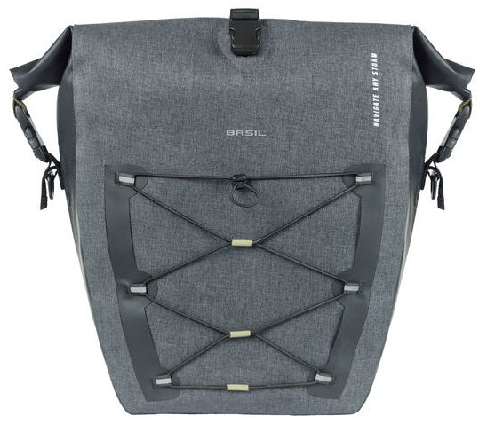 Enkele fietstas Basil Navigator Storm MIK SIDE L 25-31 liter 46 x 36 x 21 cm - zwart