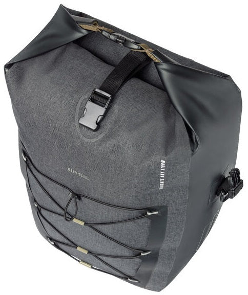 Enkele fietstas Basil Navigator Storm MIK SIDE L 25-31 liter 46 x 36 x 21 cm - zwart