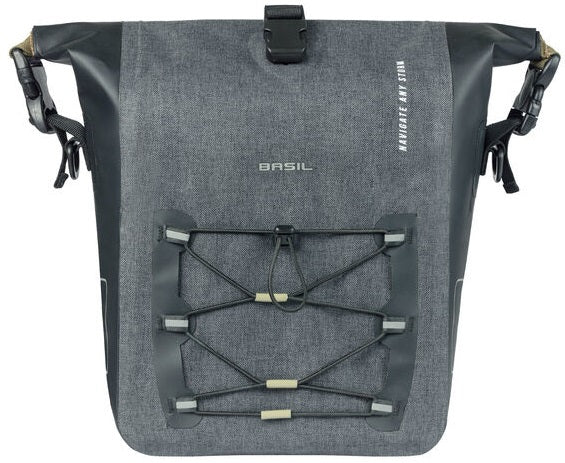 Enkele fietstas Basil Navigator Storm MIK SIDE M 12-15 liter 34 x 28 x 19 cm - zwart