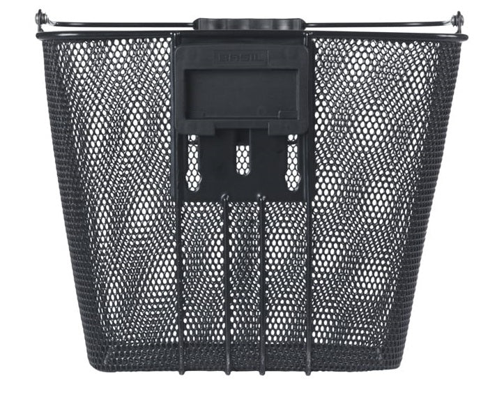 Fietsmand Basil Bilbao KF bevestiging inclusief stuurbochthouder 26 x 22 x 27 cm - zwart