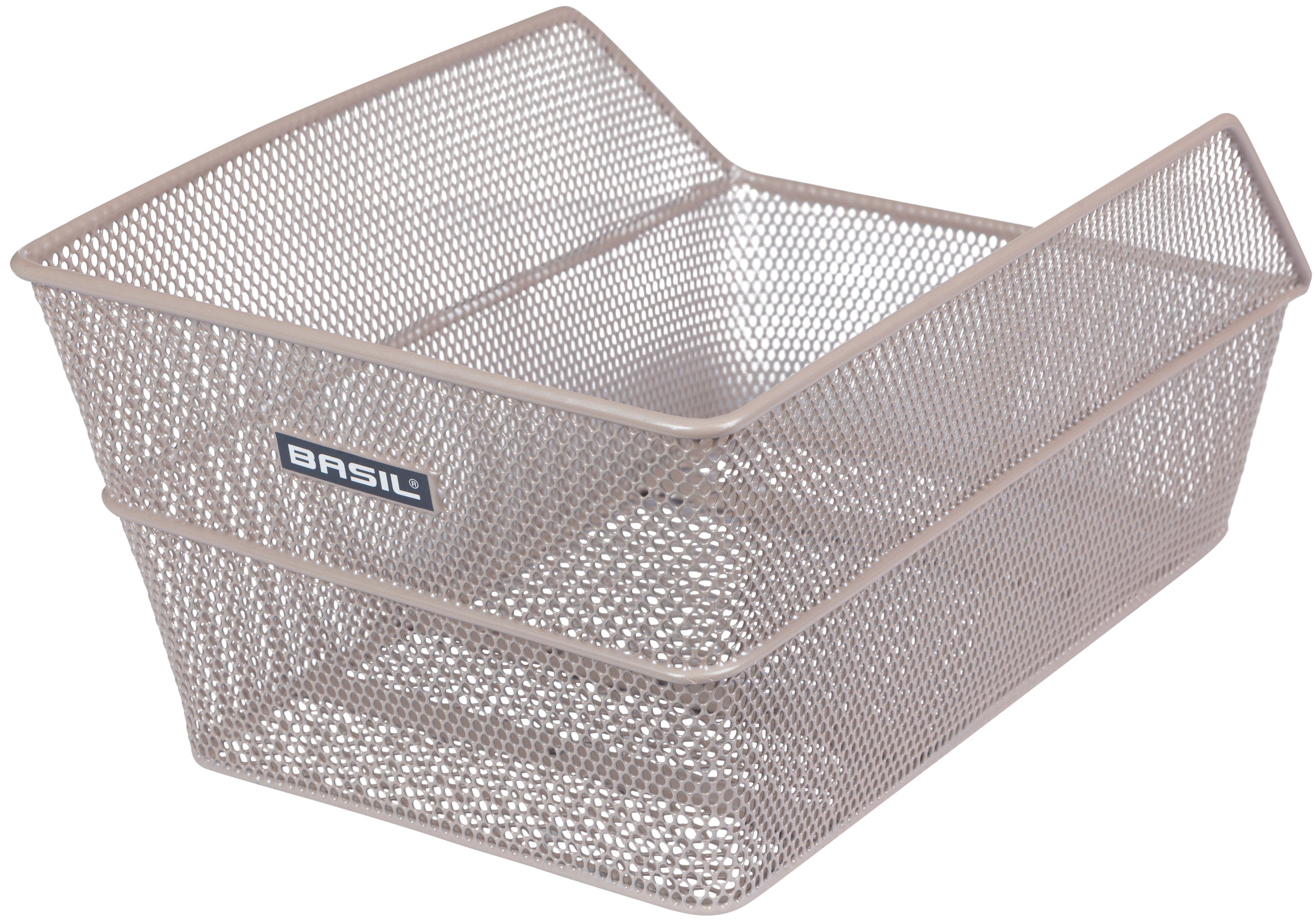 Fietsmand Basil Cento achtermand 24 x 38,5 x 11 cm - nude metallic