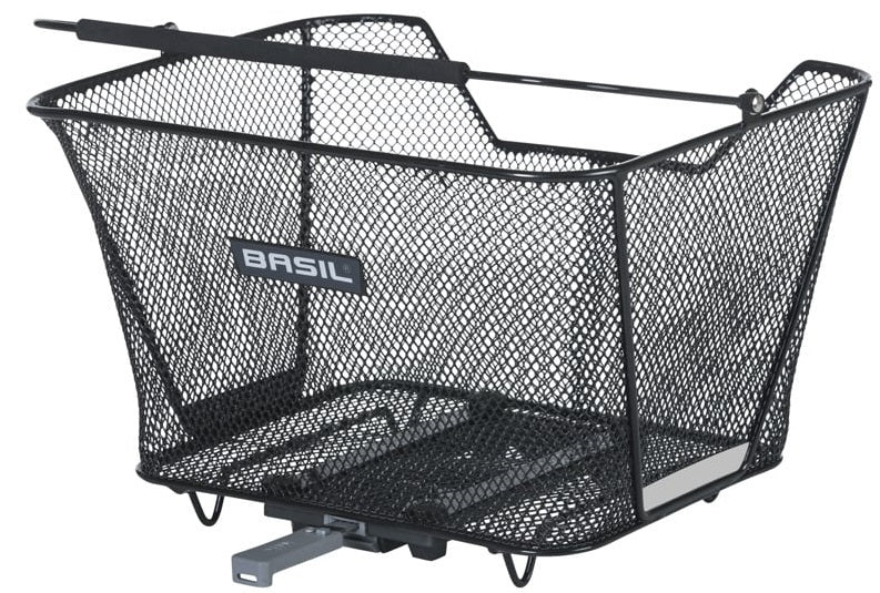 Fietsmand Basil Lesto met MIK bevestiging 24 x 32 x 17 cm - zwart