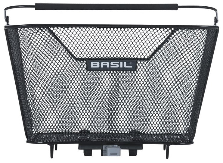 Fietsmand Basil Lesto met MIK bevestiging 24 x 32 x 17 cm - zwart