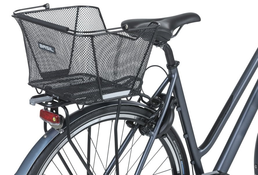 Fietsmand Basil Lesto met MIK bevestiging 24 x 32 x 17 cm - zwart