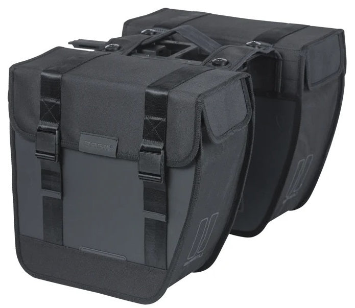 Dubbele fietstas Basil Tour Waterproof MIK 28 liter 14 x 29 x 30 cm (2x) - zwart