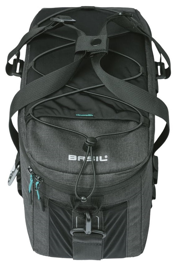 Bagagedragertas Basil Discovery 365D MIK 9 liter 34 x 16 x 18 cm - zwart