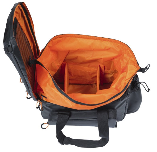 Bagagedragertas Basil Miles Tarpaulin XL Pro MIK 9-36 liter 33 x 19 x 18 cm - zwart/oranje