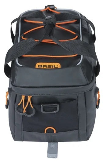 Bagagedragertas Basil Miles Tarpaulin MIK 7 liter 30 x 19 x 16 cm - zwart/oranje