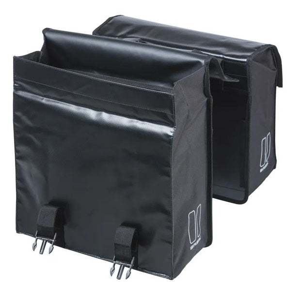 Dubbele fietstas Basil Urban Load MIK 48-53 liter - zwart