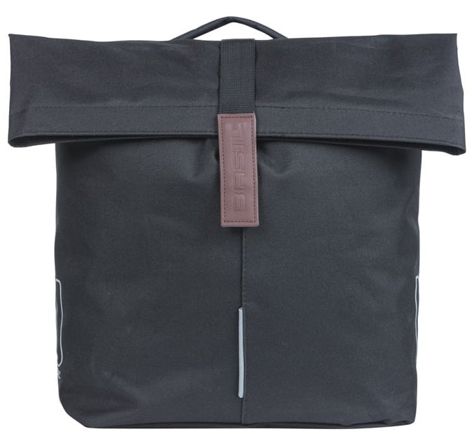 Dubbele fietstas Basil City MIK 28-32 liter - zwart